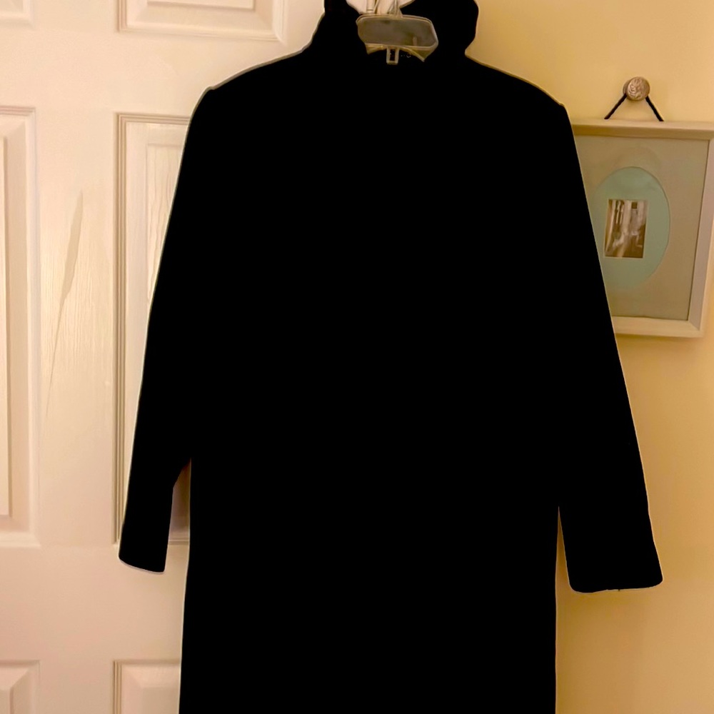 Worn only one time.  Black coat size 18w